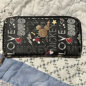 Mickey Mouse Black Wallet